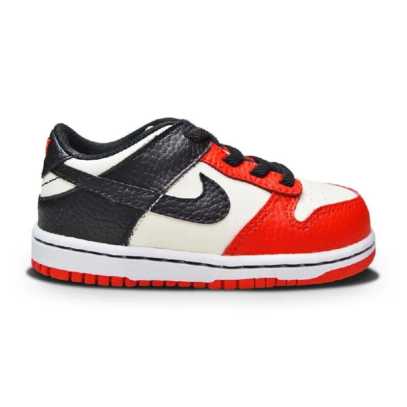 Little Kids  Nike Dunk Low "75th Anniversary Bulls" DC9562 100 Sail Black Red