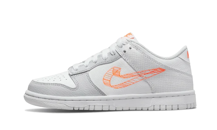 Nike Dunk Low 3D Swoosh White Grey