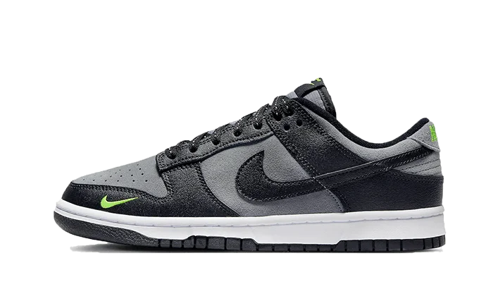 Nike Dunk Low Black Cool Grey Volt Mini Swoosh