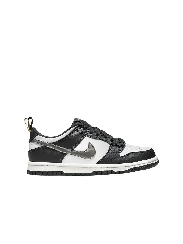 Nike Dunk Low Black White Metallic (GS)