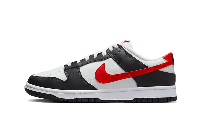 Nike Dunk Low Black White Red