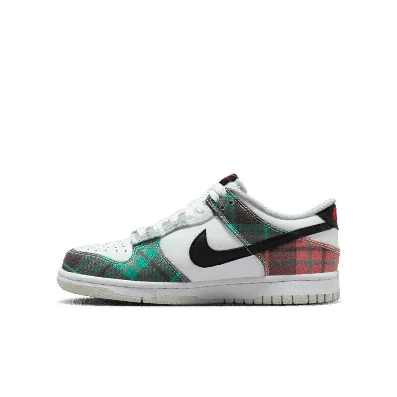 Nike Dunk Low DV8919-100 Unisex Kids Multi Tartan Plaid (GS) Sneaker 4.5Y UP35