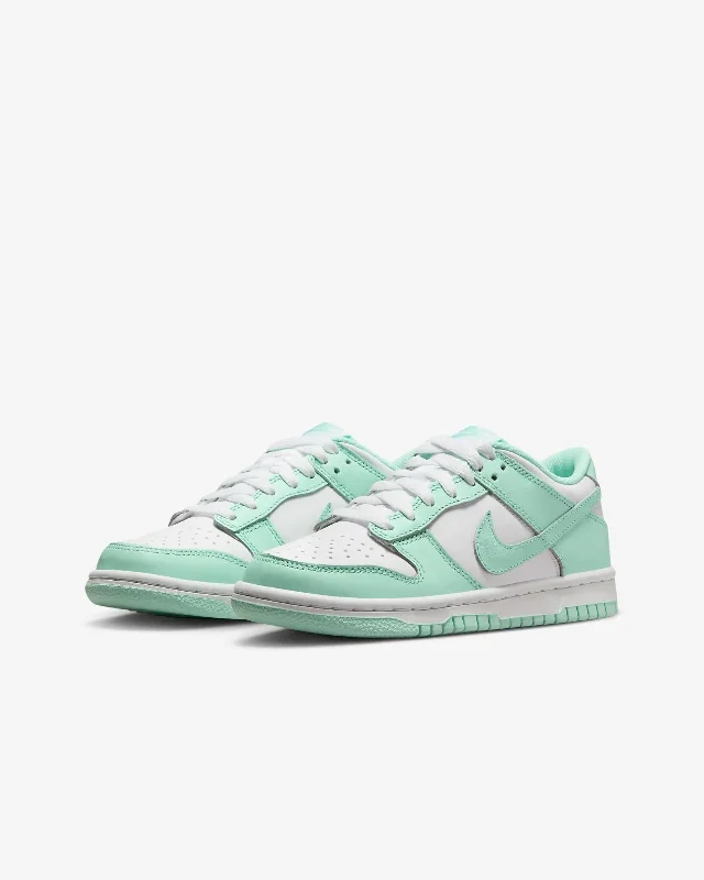 Nike Dunk Low FZ3534-100 Sneakers Kids 7 White Mint Foam Leather Casual PAW279