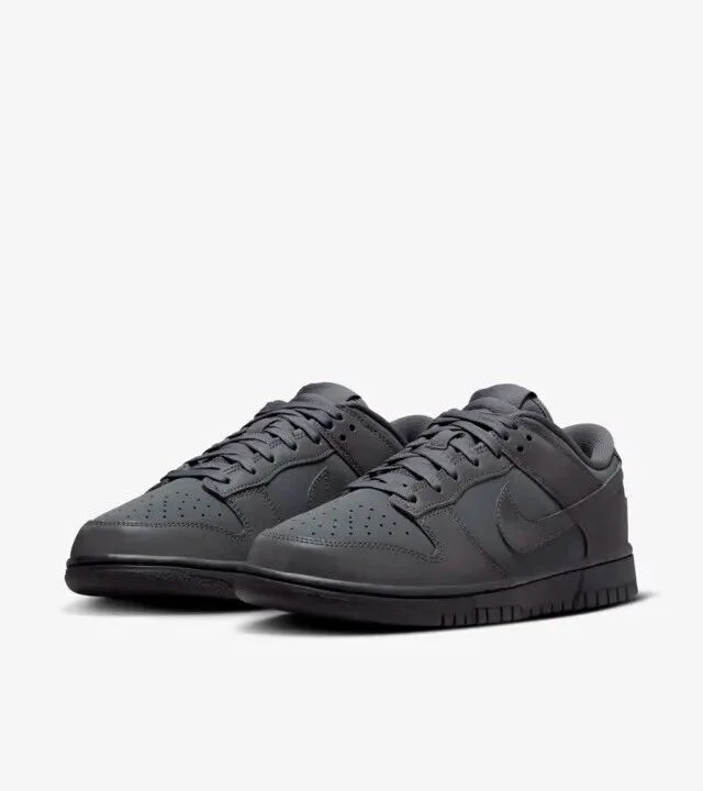 Nike Dunk Low FZ3781-060 Sneaker Womens 6 Black Anthracite Leather Comfort JPE34