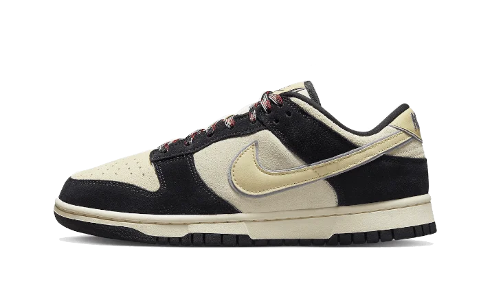 Nike Dunk Low LX Black Suede Team Gold