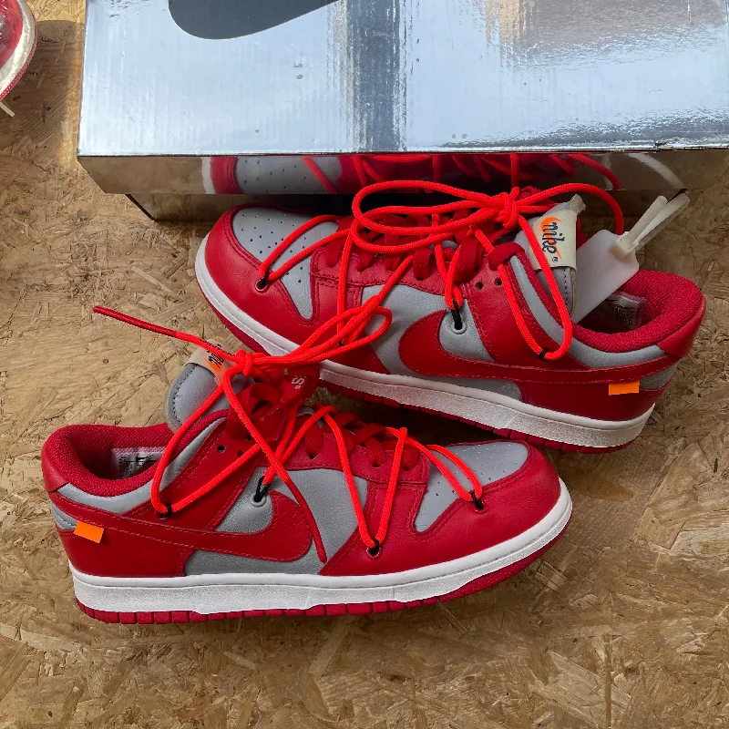 Nike Dunk Low Off-White University Red - PRE-OWNED