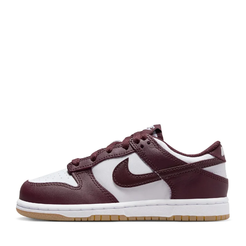 Nike Dunk Low (PS) - White/Burgundy Crush