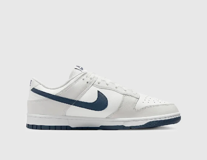 Nike Dunk Low Retro Summit White / Midnight Navy - Platinum Tint