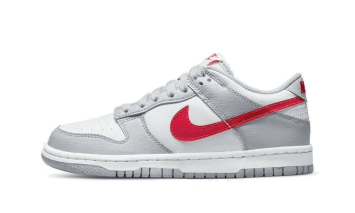 Nike Dunk Low White Grey Red